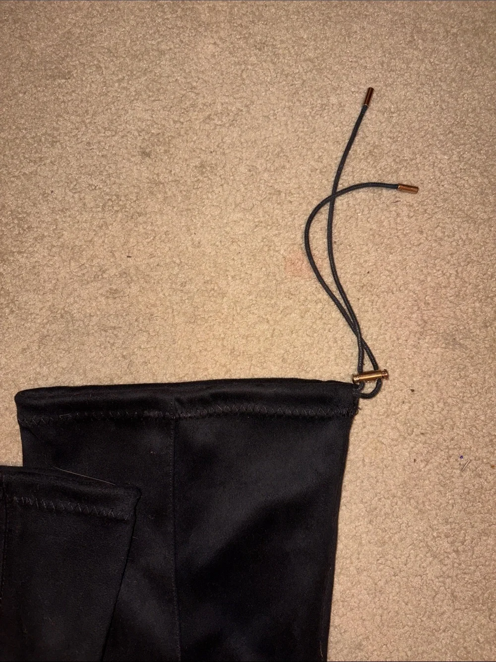 Nature Breeze Black Over-the-Knee Flat Boots